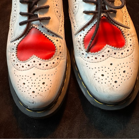 Rare Dr. Martens Doc Marten Joyce red heart brogue Oxford lace up EUR 38 US 7 - Picture 6 of 14